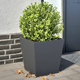 2 anthracite gray steel planters 40x40x40 cm by , Pots and planters - Ref: Foro24-851057, Price: 72,36 €, Discount: %