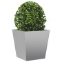 Galvanized steel planter 40x40x40 cm by , Pots and planters - Ref: Foro24-851062, Price: 49,99 €, Discount: %