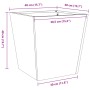 Galvanized steel planter 40x40x40 cm by , Pots and planters - Ref: Foro24-851062, Price: 49,99 €, Discount: %