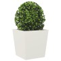 2 white steel planters 50x50x50 cm by , Pots and planters - Ref: Foro24-851069, Price: 96,99 €, Discount: %