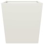 2 white steel planters 50x50x50 cm by , Pots and planters - Ref: Foro24-851069, Price: 96,99 €, Discount: %