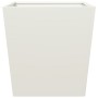 2 white steel planters 50x50x50 cm by , Pots and planters - Ref: Foro24-851069, Price: 96,99 €, Discount: %