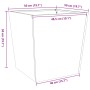 Galvanized steel planter 50x50x50 cm by , Pots and planters - Ref: Foro24-851076, Price: 54,99 €, Discount: %