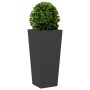 2 black steel planters 35x35x75 cm by , Pots and planters - Ref: Foro24-851081, Price: 92,86 €, Discount: %