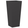 2 black steel planters 35x35x75 cm by , Pots and planters - Ref: Foro24-851081, Price: 92,86 €, Discount: %