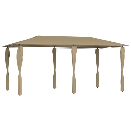 Gazebo with taupe pole covers 3x6x2.6 m 160 g/m² by vidaXL, Tents and gazebos - Ref: Foro24-313618, Price: 254,31 €, Discount: %