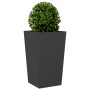 2 black steel planters 45x45x75 cm by , Pots and planters - Ref: Foro24-851095, Price: 140,48 €, Discount: %