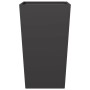 2 black steel planters 45x45x75 cm by , Pots and planters - Ref: Foro24-851095, Price: 140,48 €, Discount: %