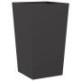 2 black steel planters 45x45x75 cm by , Pots and planters - Ref: Foro24-851095, Price: 140,48 €, Discount: %