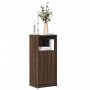 Sideboard with LED lights, engineered wood, brown oak, 42.5x34x100 cm by , Sideboards - Ref: Foro24-852158, Price: 71,67 €, D...