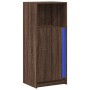 Aparador con LED madera ingeniería marrón roble 42,5x34x100 cm de , Aparadores - Ref: Foro24-852158, Precio: 71,67 €, Descuen...