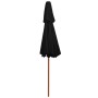 Two-story black wooden pole umbrella 270 cm by vidaXL, Umbrellas - Ref: Foro24-313766, Price: 77,99 €, Discount: %