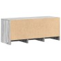 TV stand with LED in gray Sonoma engineered wood 97x34x40 cm by , TV Furniture - Ref: Foro24-852241, Price: 87,19 €, Discount: %