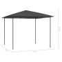 Cenador gris antracita 3x3x2,6 m 160 g/m² de vidaXL, Carpas y cenadores - Ref: Foro24-313610, Precio: 113,92 €, Descuento: %