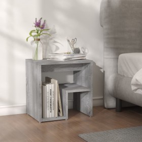 Bedside table made of gray Sonoma plywood, 40x30x40 cm by , Nightstands - Ref: Foro24-815179, Price: 30,99 €, Discount: %