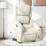 Sillón reclinable elevable terciopelo crema de , Sillones - Ref: Foro24-3204309, Precio: 286,75 €, Descuento: %