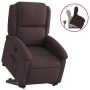 Sillón reclinable elevable tela marrón oscuro de , Sillones - Ref: Foro24-3204169, Precio: 268,87 €, Descuento: %