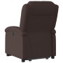 Sillón reclinable elevable tela marrón oscuro de , Sillones - Ref: Foro24-3204169, Precio: 268,87 €, Descuento: %