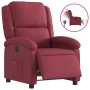 Sillón reclinable eléctrico tela rojo tinto de , Sillones - Ref: Foro24-3204143, Precio: 248,44 €, Descuento: %