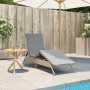 Sun lounger with beige synthetic rattan cushion by , Loungers - Ref: Foro24-4002704, Price: 141,34 €, Discount: %