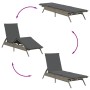 Sun loungers with cushions, 2 units, synthetic gray rattan by , Loungers - Ref: Foro24-3261580, Price: 275,34 €, Discount: %