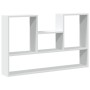 Engineered wood white wall shelf 99x15x60 cm by , Shelves and shelves - Ref: Foro24-853236, Price: 45,54 €, Discount: %