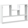 Engineered wood white wall shelf 99x15x60 cm by , Shelves and shelves - Ref: Foro24-853236, Price: 45,54 €, Discount: %