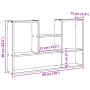 Engineered wood white wall shelf 99x15x60 cm by , Shelves and shelves - Ref: Foro24-853236, Price: 45,54 €, Discount: %