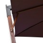 Hanging umbrella with red Bordeaux fir wood pole 3x3m by vidaXL, Umbrellas - Ref: Foro24-313776, Price: 157,37 €, Discount: %