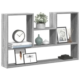 Engineered wood Sonoma gray wall shelf 99x15x60 cm by , Shelves and shelves - Ref: Foro24-853241, Price: 45,02 €, Discount: %