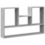 Estantería de pared madera ingeniería gris Sonoma 99x15x60 cm de , Estantes y estanterías - Ref: Foro24-853241, Precio: 45,02...