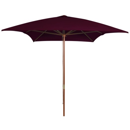 Garden umbrella with burgundy red wooden pole 200x300 cm by vidaXL, Umbrellas - Ref: Foro24-313758, Price: 60,69 €, Discount: %