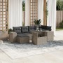 Gartensofa-Set, 7-teilig, mit Polstern, aus hellem grauem PE-Rattan. von , Gartensets - Ref: Foro24-3269312, Preis: 585,19 €,...