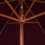 Garden umbrella with burgundy red wooden pole 200x300 cm by vidaXL, Umbrellas - Ref: Foro24-313758, Price: 60,69 €, Discount: %