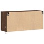 Mueble de TV de pared con luces LED marrón roble 100x31x45 cm de , Muebles TV - Ref: Foro24-852298, Precio: 91,49 €, Descuent...