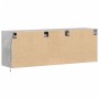 Mueble de TV de pared con luces LED gris hormigón 130x31x45 cm de , Muebles TV - Ref: Foro24-852302, Precio: 111,37 €, Descue...