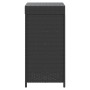 Black synthetic rattan trash can 40x40x80 cm by , Garbage cans and trash cans - Ref: Foro24-366632, Price: 79,56 €, Discount: %