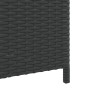 Mülleimer aus schwarzem synthetischem Rattan 40x40x80 cm von , Mülltonnen und Mülltonnen - Ref: Foro24-366632, Preis: 79,56 €...