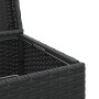 Black synthetic rattan trash can 40x40x80 cm by , Garbage cans and trash cans - Ref: Foro24-366632, Price: 79,56 €, Discount: %