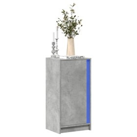 Sideboard with LED in gray concrete engineered wood 42.5x34x85 cm by , Sideboards - Ref: Foro24-852141, Price: 64,99 €, Disco...