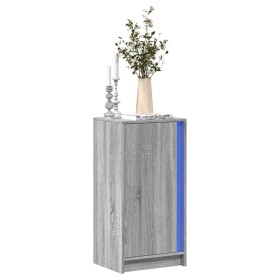 Aparador con LED madera de ingeniería gris Sonoma 42,5x34x85 cm de , Aparadores - Ref: Foro24-852143, Precio: 66,99 €, Descue...