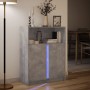 Sideboard with LED lights, engineered wood in gray concrete finish, 77x34x100 cm. by , Sideboards - Ref: Foro24-852148, Price...