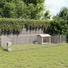 Enclosure for corralling animals, 24 panels of galvanized iron measuring 54x80 cm. by , Cages and habitats for small animals ...