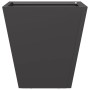 2 black steel planters 30x30x30 cm by , Pots and planters - Ref: Foro24-851039, Price: 51,99 €, Discount: %