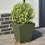 2 olive green steel planters 30x30x30 cm by , Pots and planters - Ref: Foro24-851045, Price: 63,59 €, Discount: %