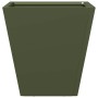 2 olive green steel planters 30x30x30 cm by , Pots and planters - Ref: Foro24-851045, Price: 52,99 €, Discount: %