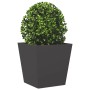 2 black steel planters 40x40x40 cm by , Pots and planters - Ref: Foro24-851053, Price: 83,47 €, Discount: %