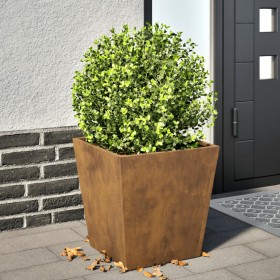 Rusted steel planter 40x40x40 cm by , Pots and planters - Ref: Foro24-851064, Price: 43,99 €, Discount: %