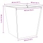 Rusted steel planter 40x40x40 cm by , Pots and planters - Ref: Foro24-851064, Price: 52,90 €, Discount: %