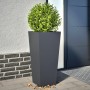 Hexagonal planters 2 units anthracite steel 35x35x75 cm by , Pots and planters - Ref: Foro24-851085, Price: 118,42 €, Discoun...